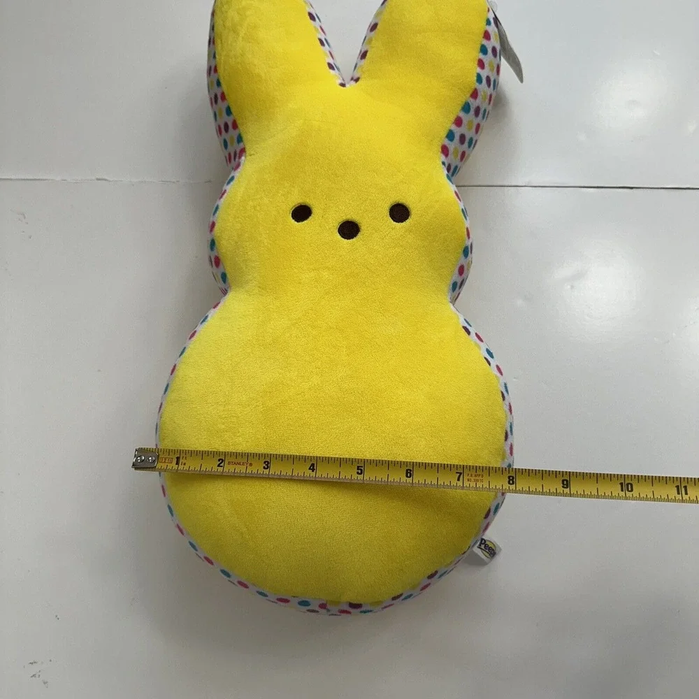 NWT Easter Peeps‎ Yellow Marshmallow Candy Bunny Rabbit Shaped Plush Toy 17